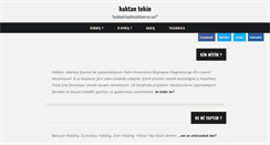 Desktop Screenshot of haktantekin.com
