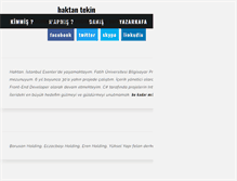 Tablet Screenshot of haktantekin.com